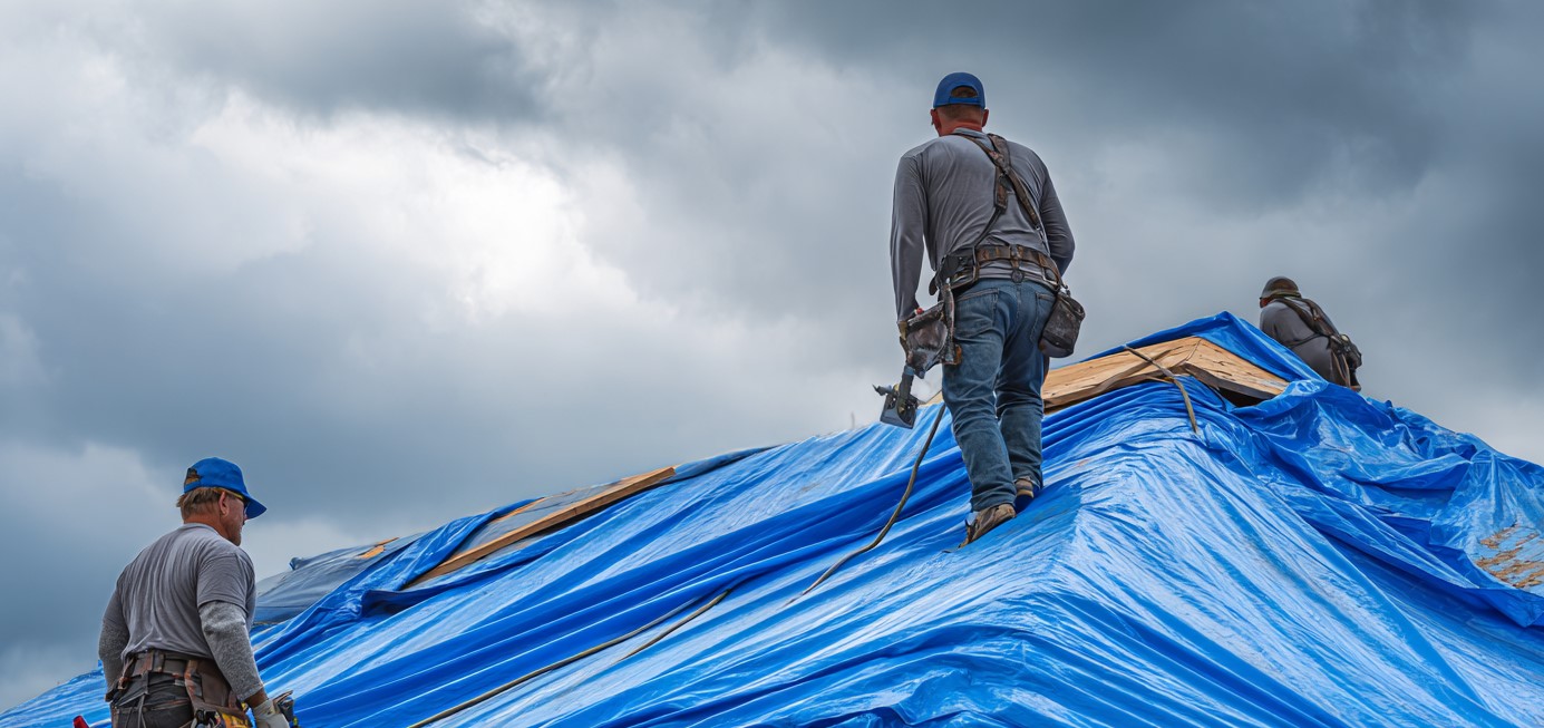 emergency roof tarping is a smart move after storm damage