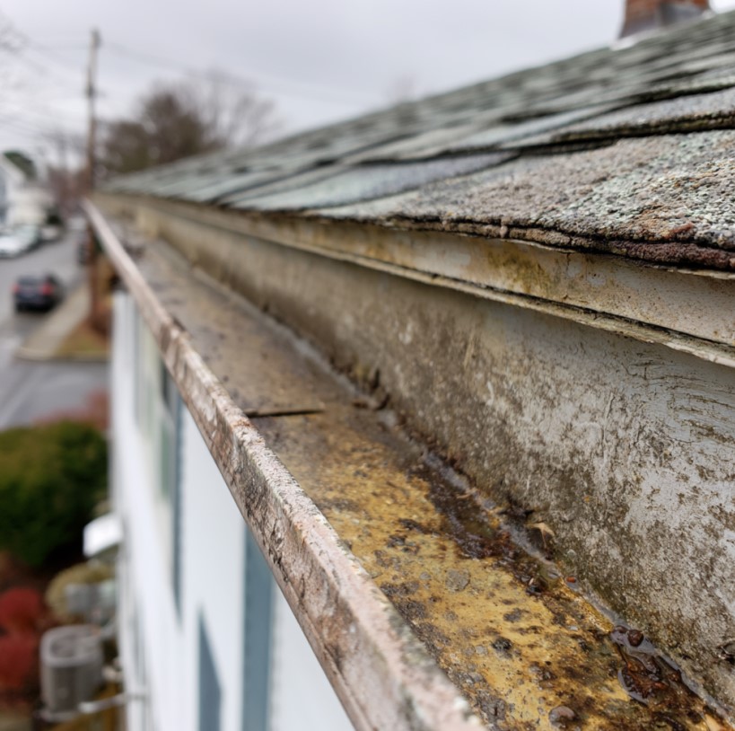 improper gutter slope